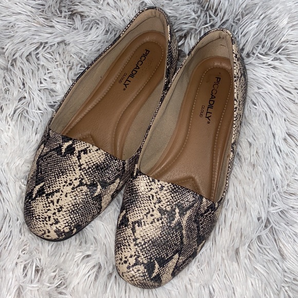 Piccadilly snake print flats - Picture 4 of 6